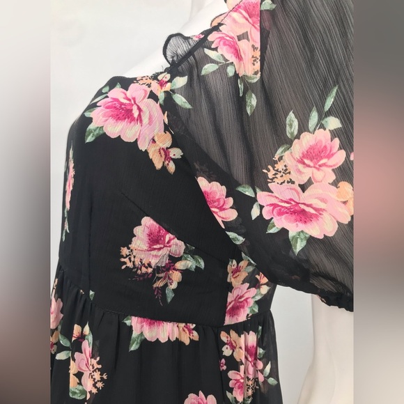 Trixxi Floral Baby Doll Mini Dress - Picture 9 of 16